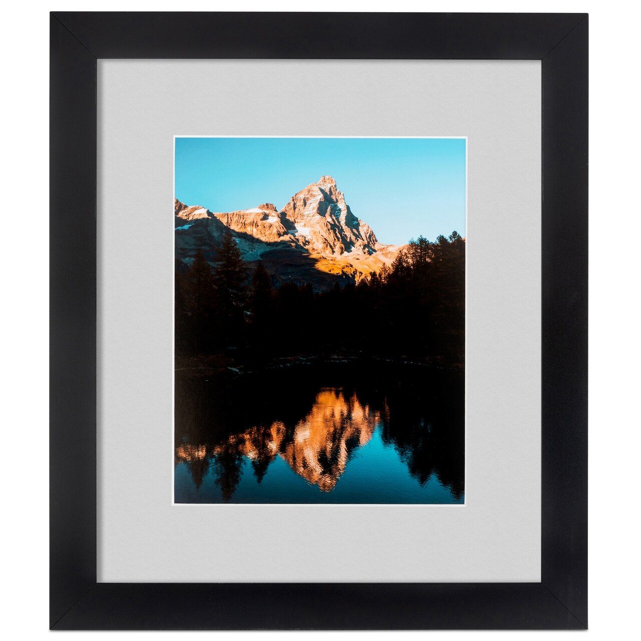 ArtToFrames 20x28 Matted Picture Frame with 16x24 Single Mat Photo  Opening Framed in 1.25 Black and 2 Mat (FWM-3926-20x28)